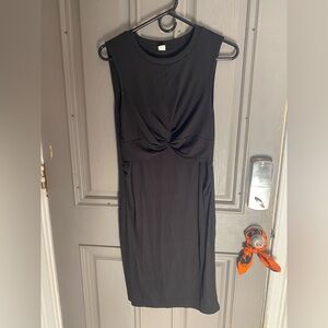Maternity Black Sleeveless Dress